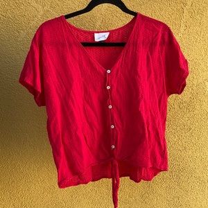 Red summer top